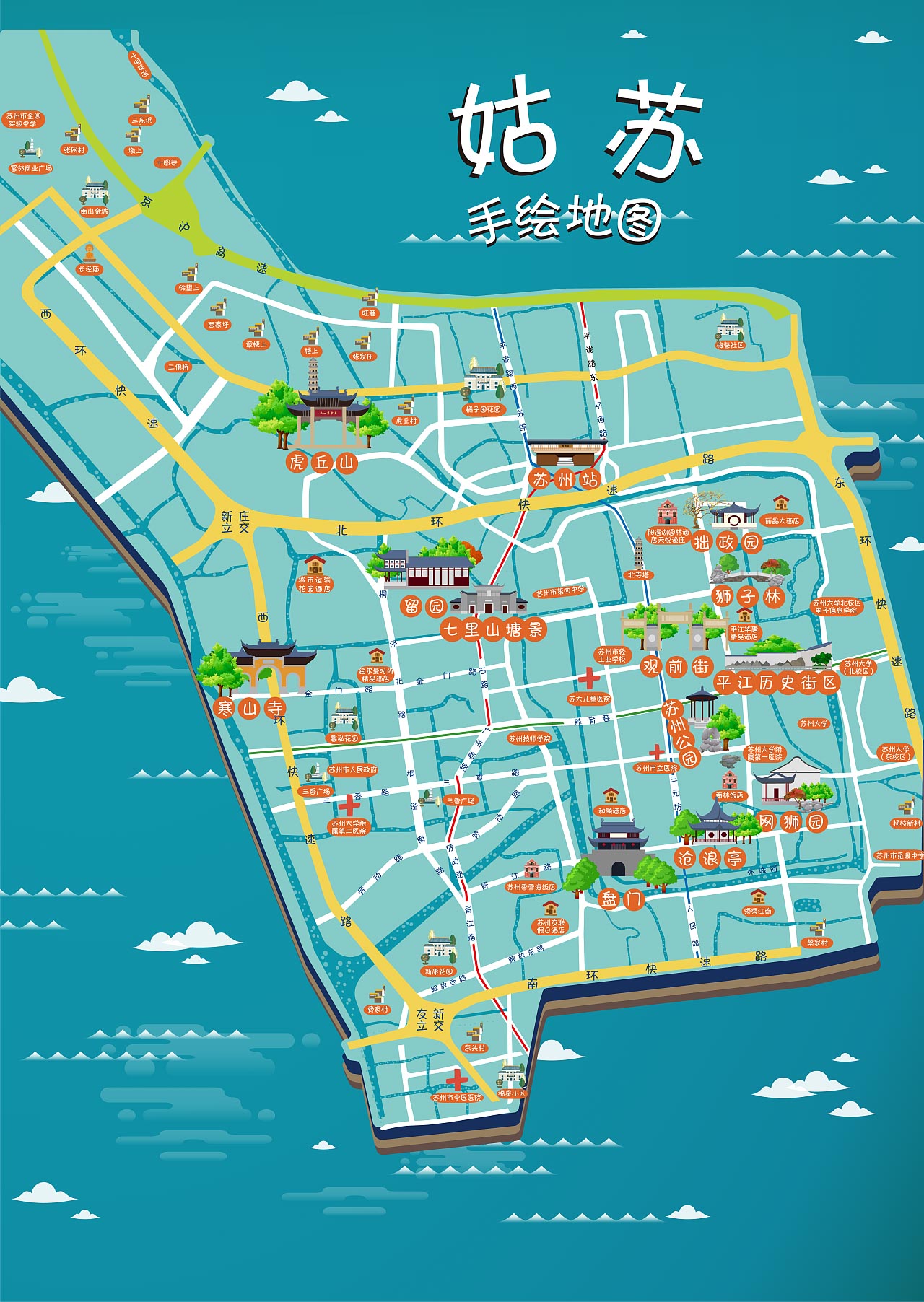温江手绘地图景区的文化宝藏